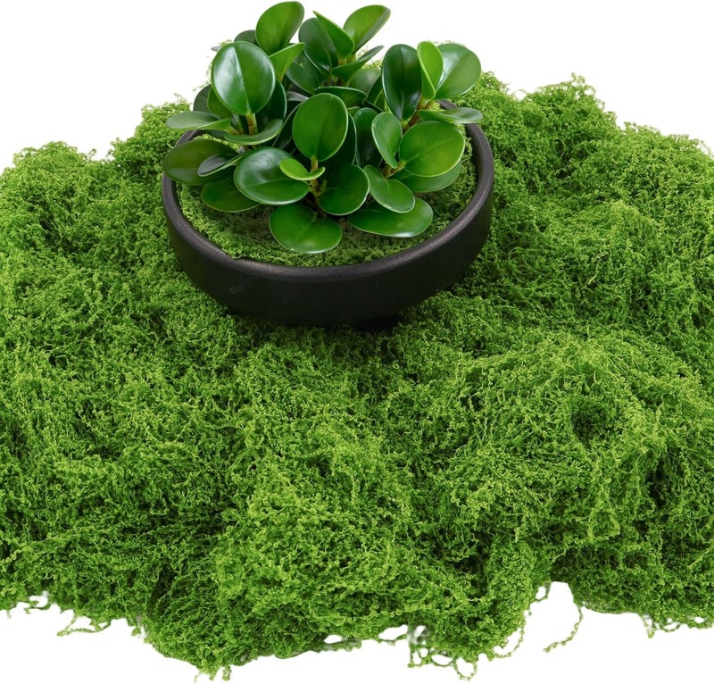Bitlongate Artificial Moss 10.6oz – Fake Green Moss for Crafts, Potted Plants, Fairy Garden Decor, DIY Table Centerpieces, Wedding Party Decoration - Image 2